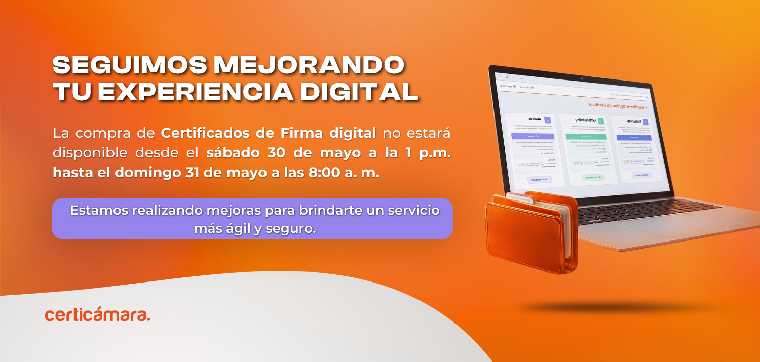 Mantenimiento Firma Digital 30-31 mayo