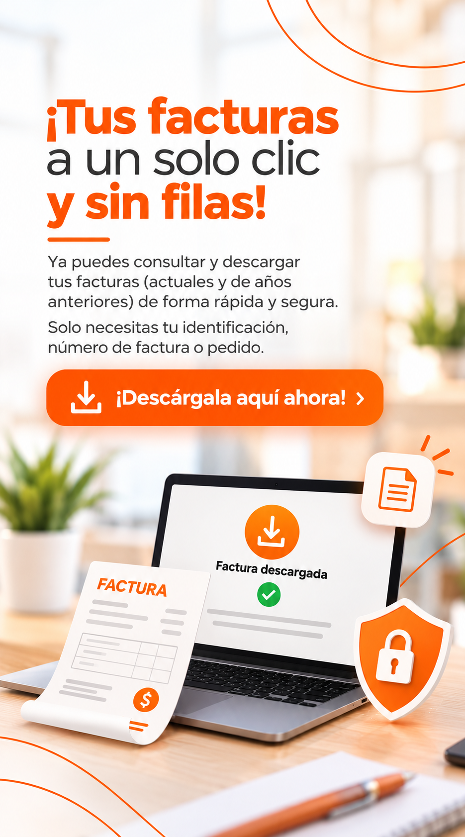 Descarga tus facturas