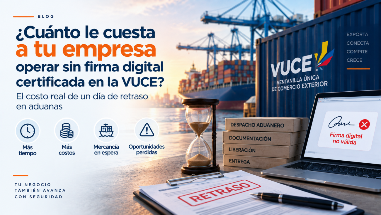 ¿Cuánto le cuesta a tu empresa operar sin firma digital certificada en la VUCE El costo real de un día de retraso en aduanas